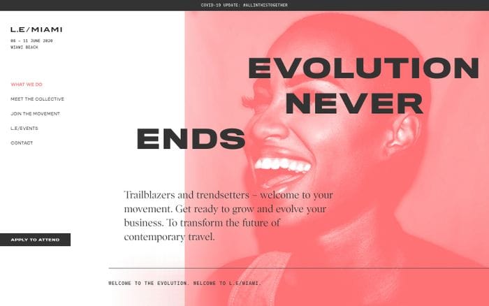L.E/Miami website preview