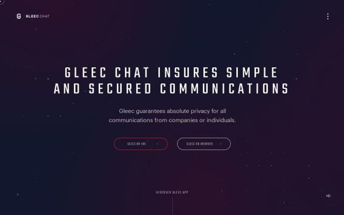 Gleec website preview
