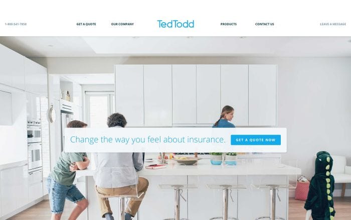 Ted Todd Insurance website preview