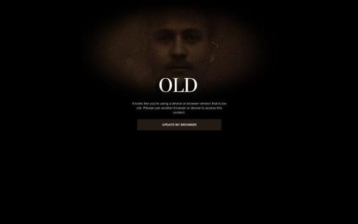 Theunknownface website preview