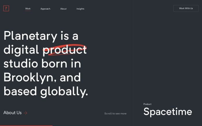 Planetary website preview