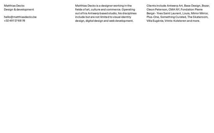 Matthiasdeckx website preview