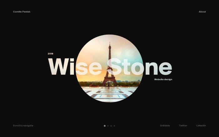 Camille Pawlak • Digital designer website preview