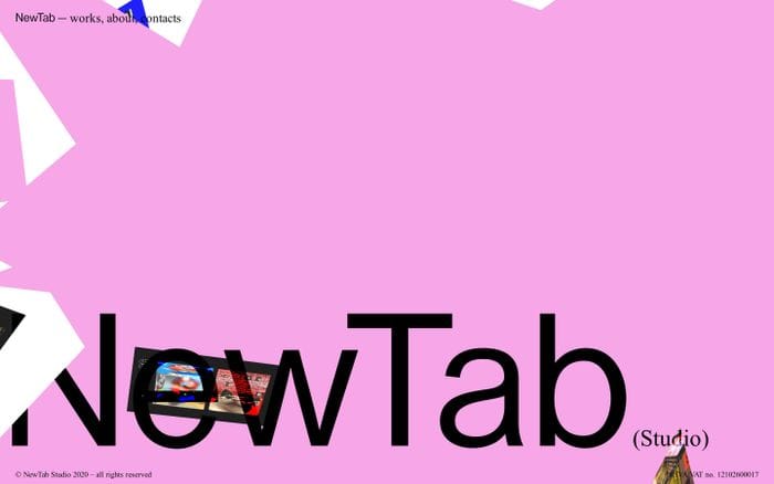 NewTab Studio website preview