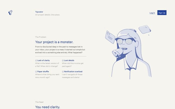 Tapwater website preview
