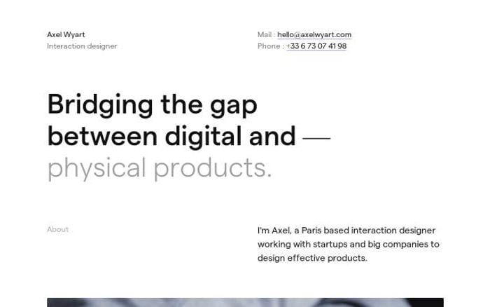 Axelwyart website preview