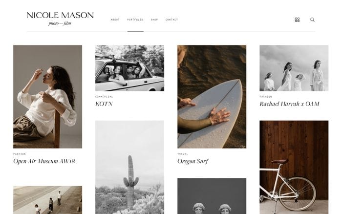 Nicole Mason website preview