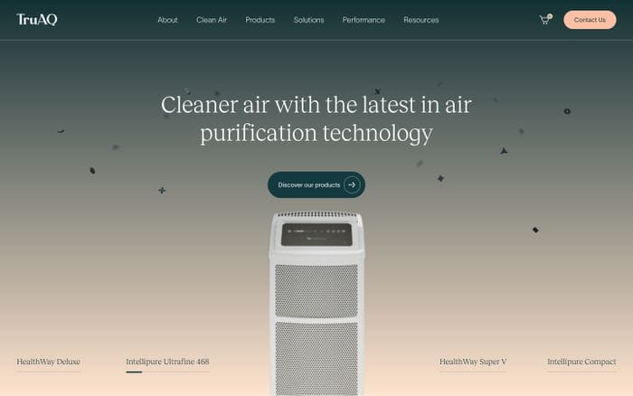 TruAQ website preview