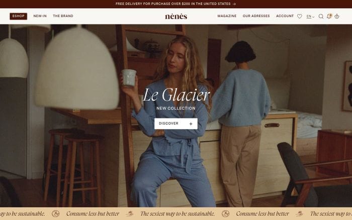 Nénés Paris website preview