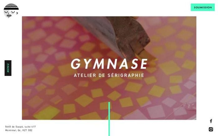 Ateliergymnase website preview