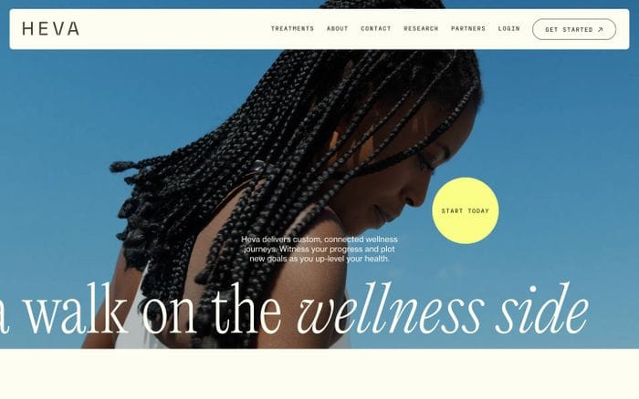 Heva Health website preview