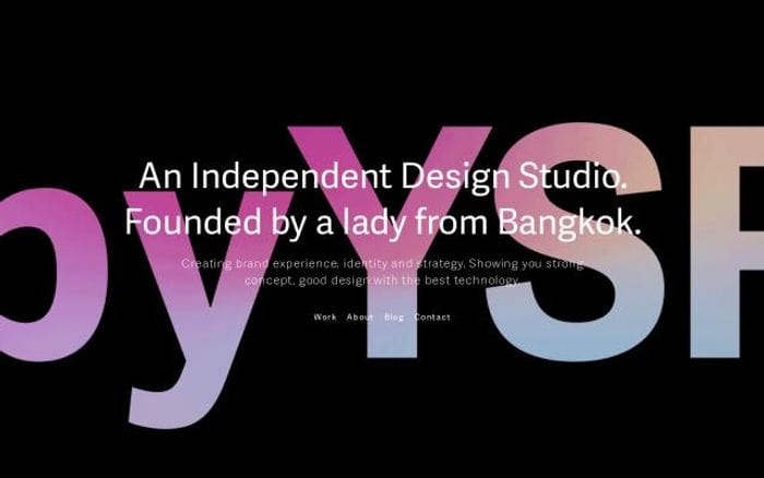 StudioYSR website preview
