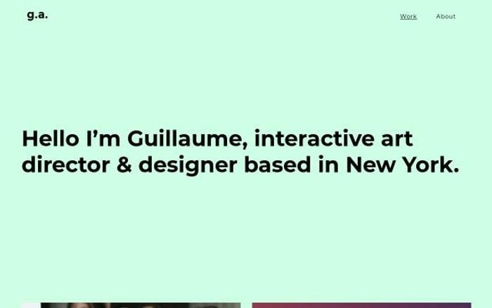 Guillaumeazadian website preview