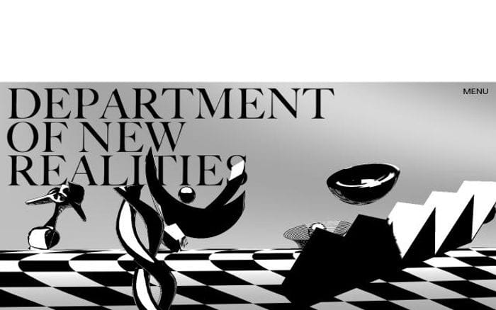 Departmentofnewrealities website preview