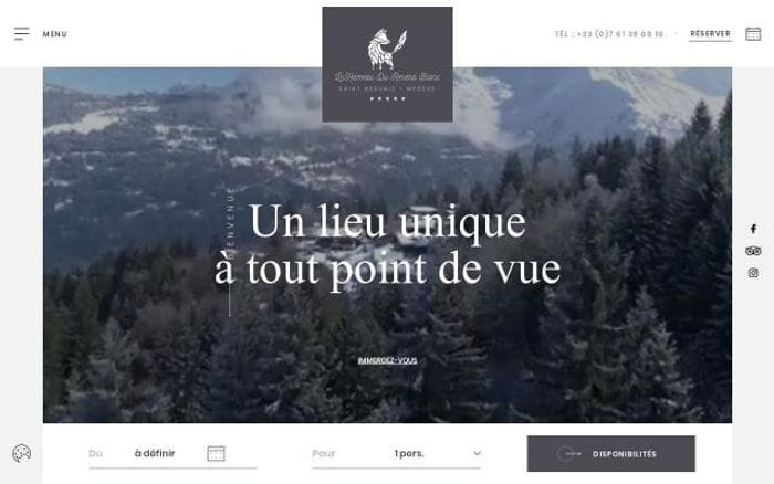Le-hameau-du-renard-blanc website preview