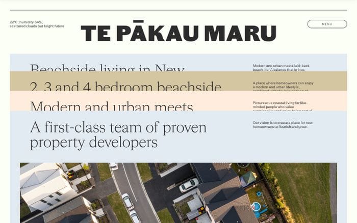 Te Pakau Maru website preview