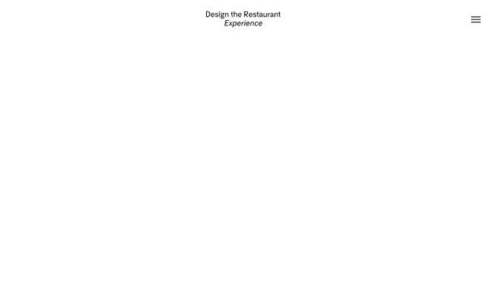Designtherestaurantexperience website preview