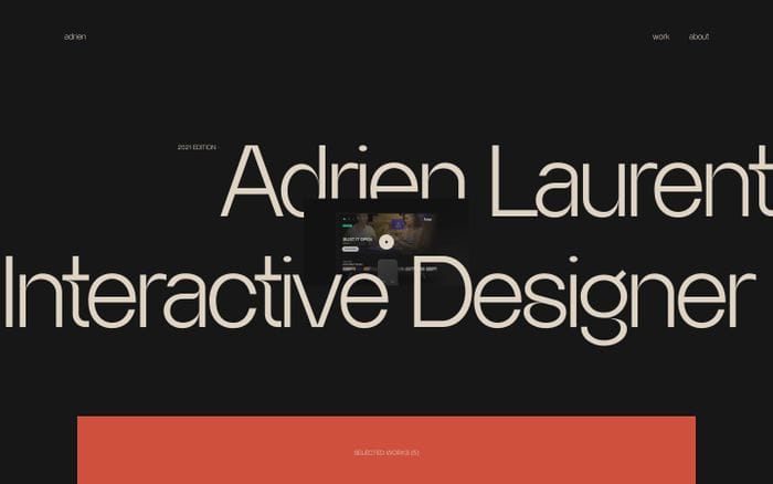 Adrien Laurent website preview