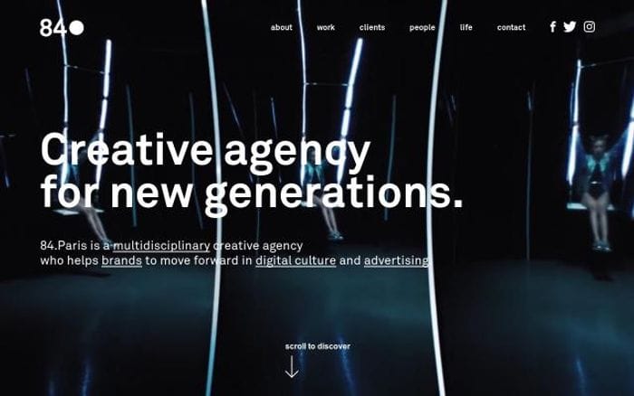 84paris website preview