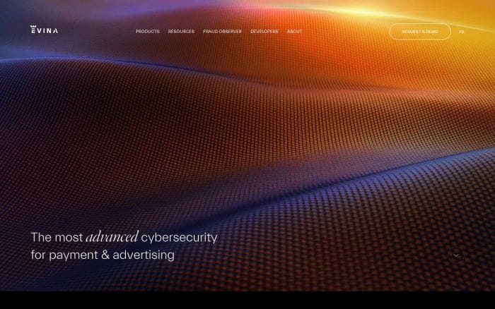 Evina website preview