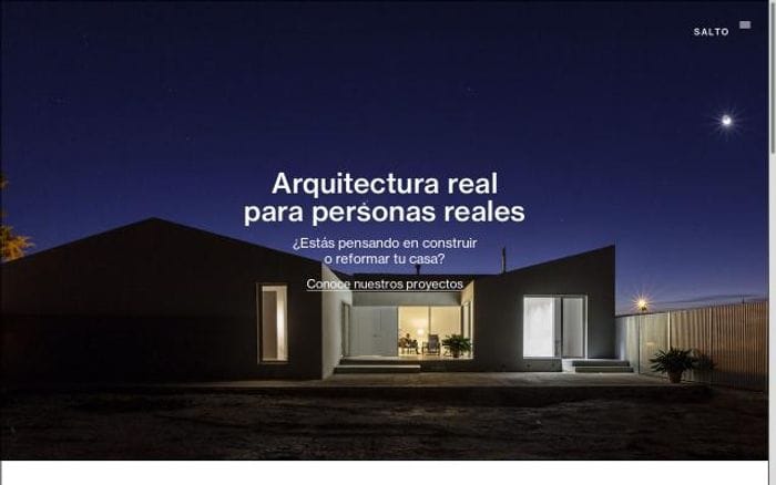 Saltoproyectos website preview