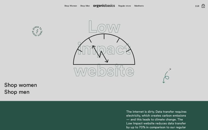 The Low Impact website website preview