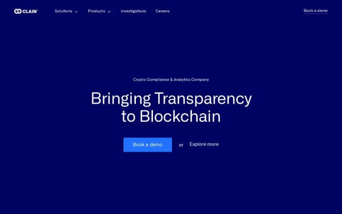 Clain website preview