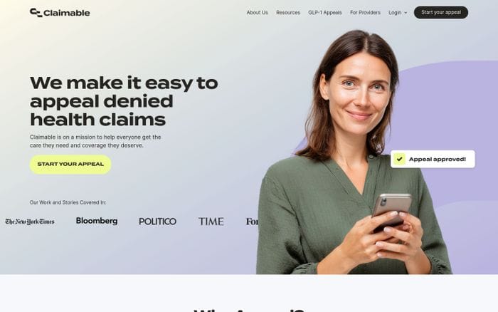 Claimable website preview