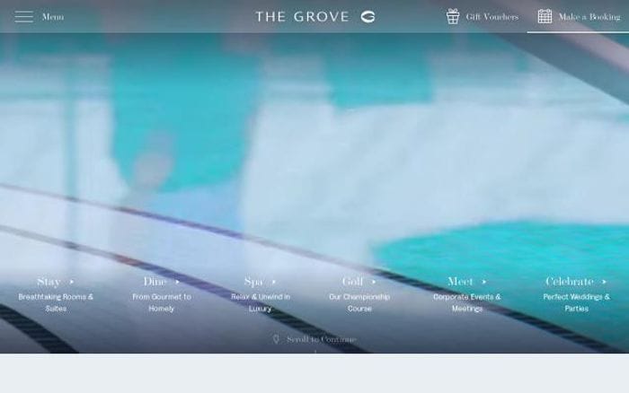 Thegrove website preview