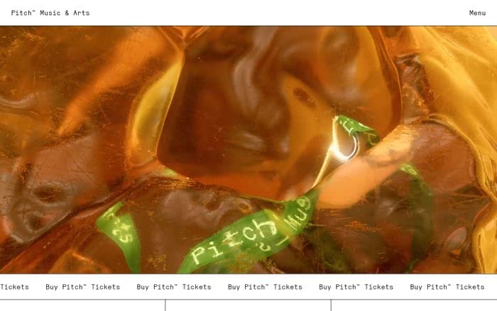Pitch Music & Arts website preview