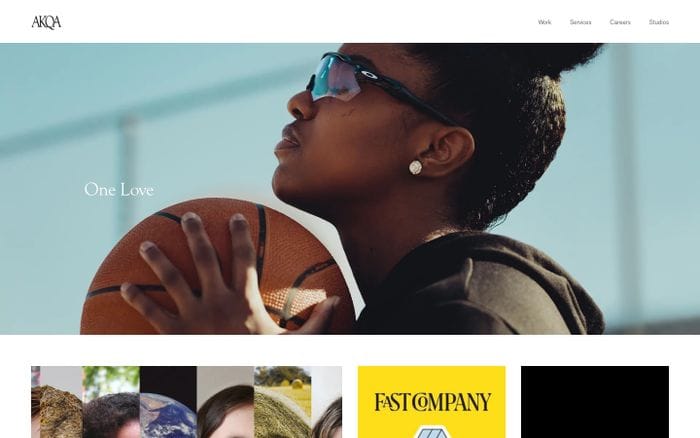 AKQA website preview