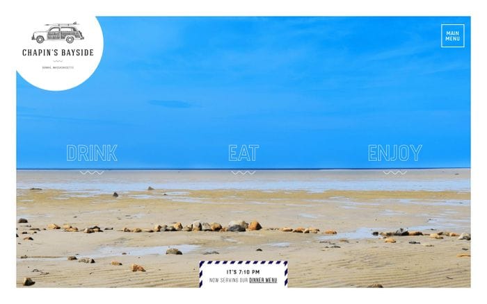 Chapin's Bayside | Drink, Eat & Enjoy website preview