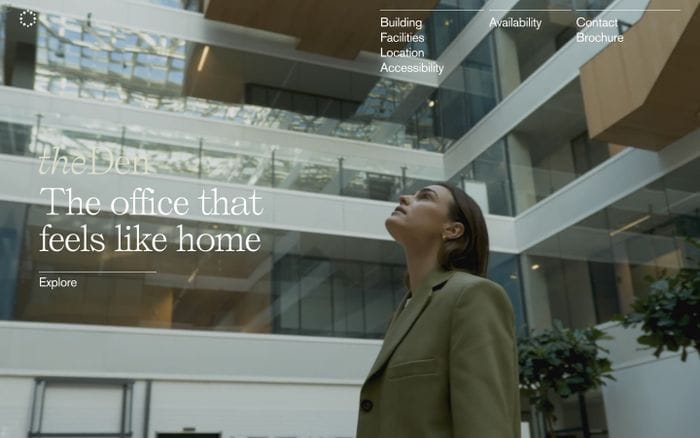 The Den website preview