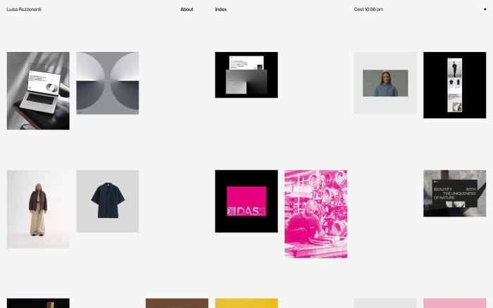 Luisa Ruzzenenti website preview