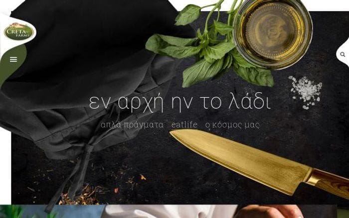 Cretafarms website preview