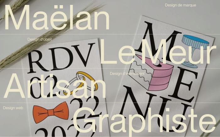 Maëlan Le Meur website preview