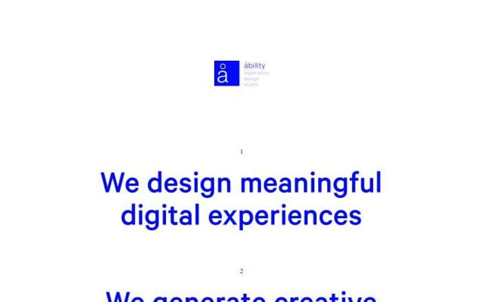 Ability website preview