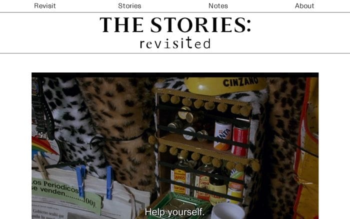 The Stories: Revisited website preview
