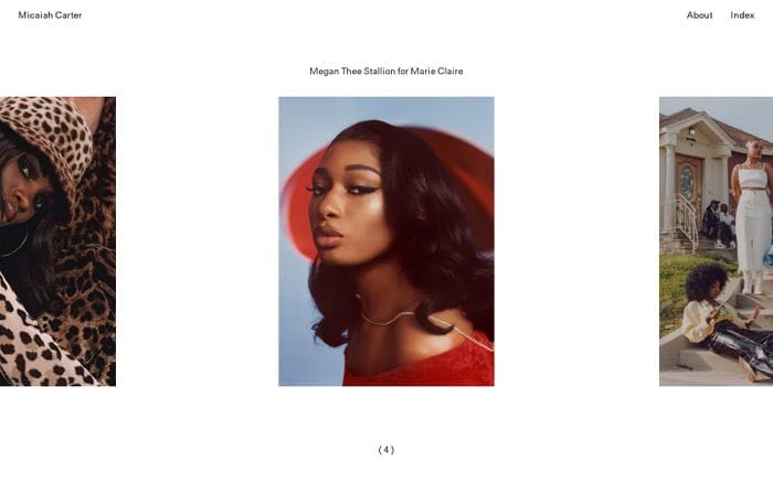 Micaiah Carter website preview