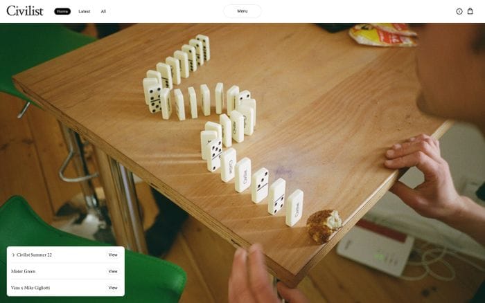 Civilist website preview