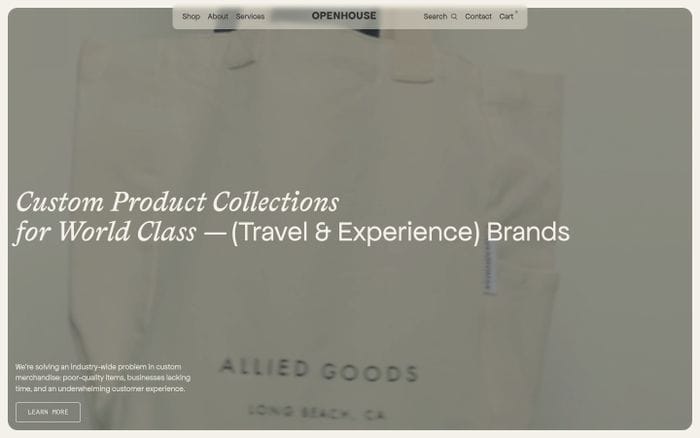 Openhouse website preview