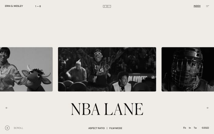 Erin Wesley website preview