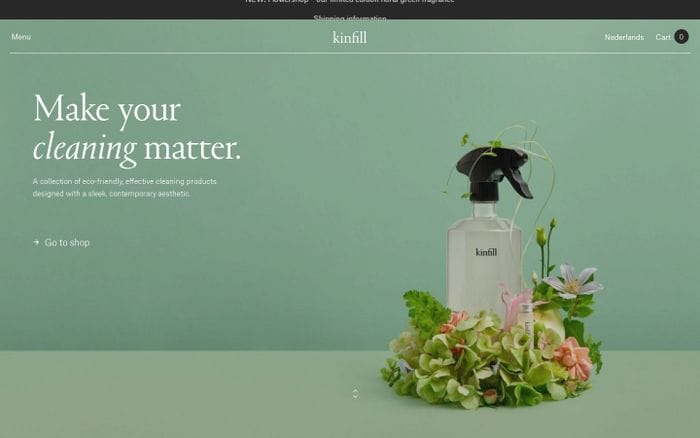Kinfill website preview