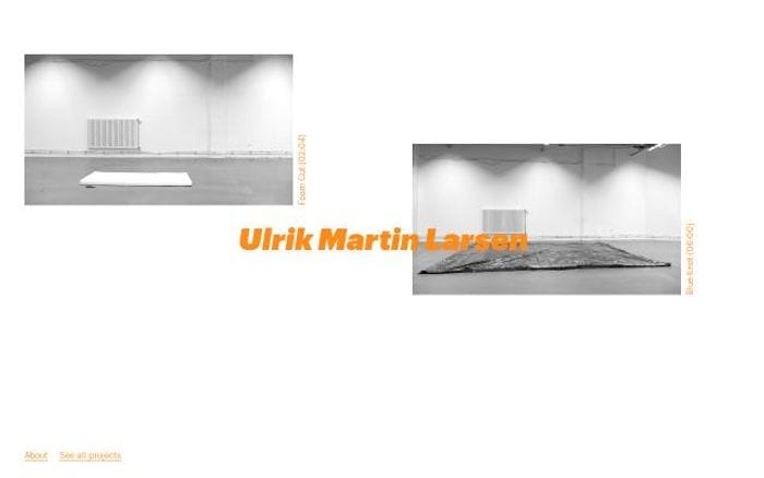 Ulrikmartinlarsen website preview