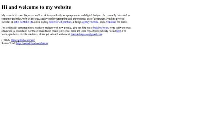 Hermantorjussen website preview