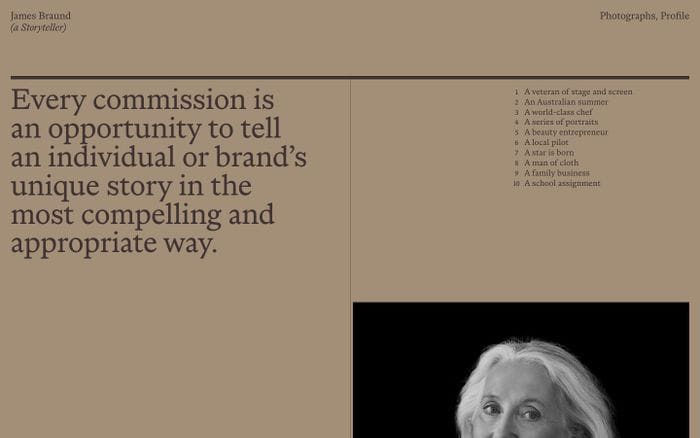 James Braund website preview