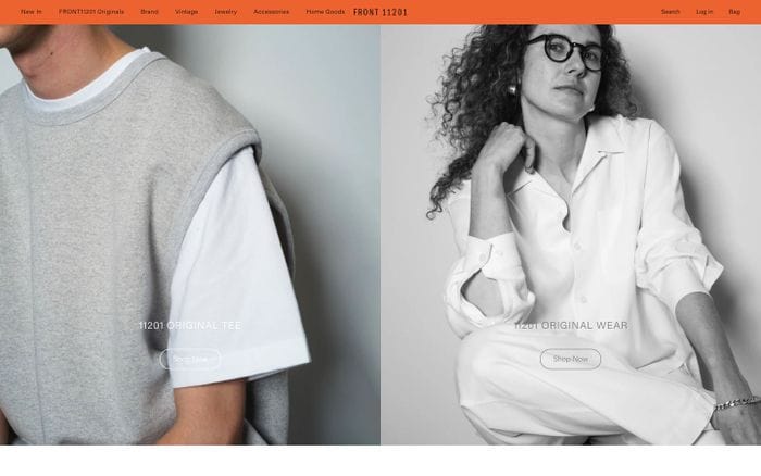 Front11201 website preview