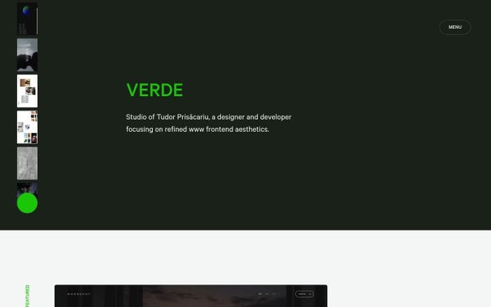 Verde website preview
