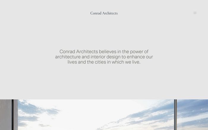 Conrad Architects website preview