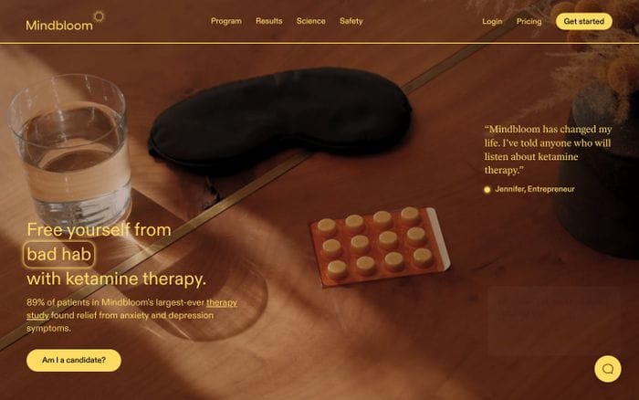 Mindbloom website preview